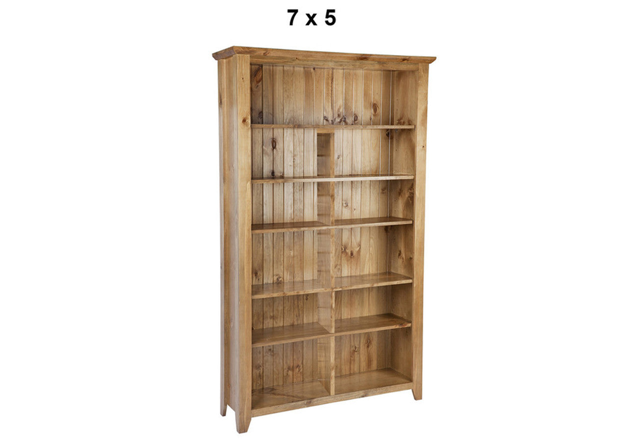 CHUNKY (AUSSIE MADE) HIGHLINE BOOKCASE COLLECTION - ASSORTED STAINED COLOURS - STARTING FROM $799