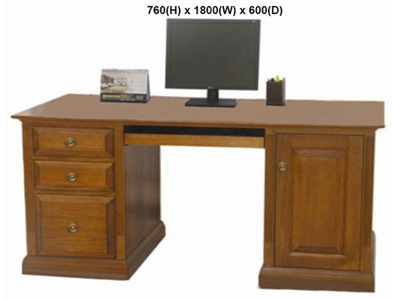 CHURACH (AUSSIE MADE) DESK COLLECTION - TASSIE OAK COMBINATION - ASSORTED STAINED COLOURS - STARTING FROM $1699