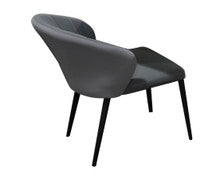 CIRCLE DINING CHAIR (1 x CHAIR ONLY) - GREY VELVET
