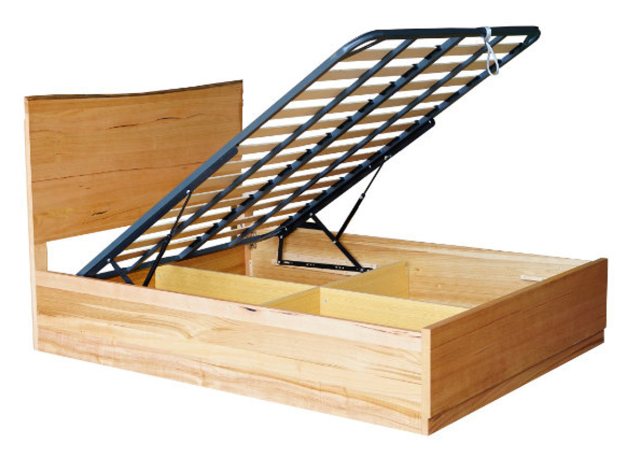 QUEEN CRAYSON GASLIFT BED FRAME - MESSMATE