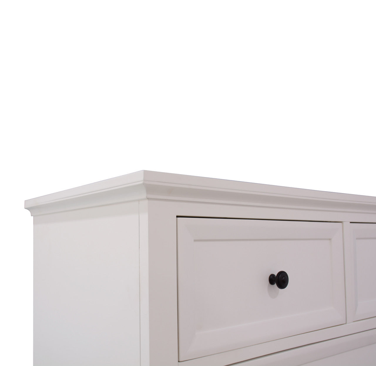 CHANELLE KING 4 PIECE (TALLBOY) BEDROOM SUITE (22-9-5-14-14-1) - WHITE