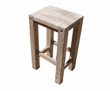 DELANEY WOODEN STURDY STOOL - WHITE