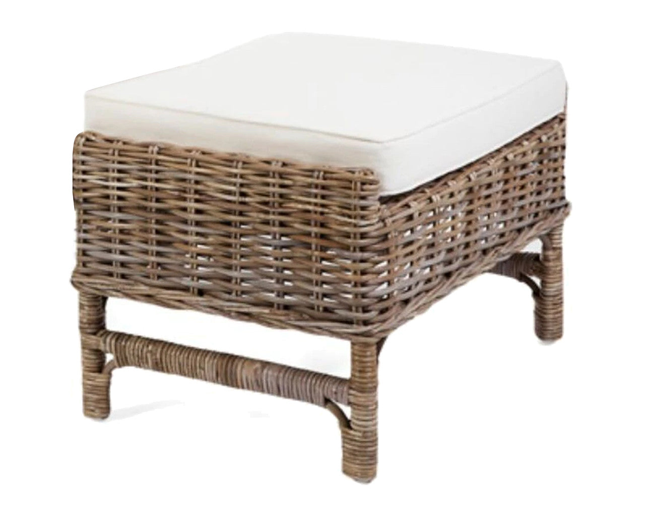 KING (DET777/FS)FOOT STOOL WITH CUSHION- KUBU GREY