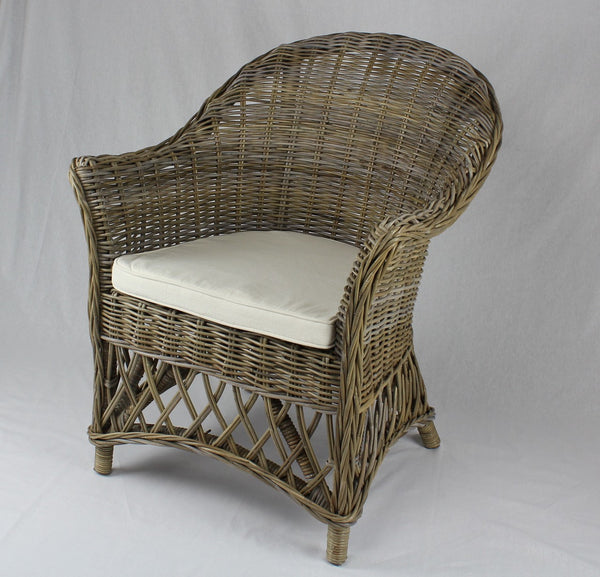 WALDORF ARM CHAIR WITH (DET813) - KUBU GREY