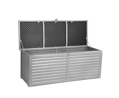 MADIGAN OUTDOOR/INDOOR STORAGE BOX BENCH - DARK GREY & WHITE