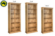 DOUBLEBAY (AUSSIE MADE) HIGHLINE BOOKCASE WITH 70mm FACINGS COLLECTION - ASSORTED COLOURS - STARTING FROM $599