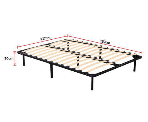 DOUBLE DUBLIN METAL BED FRAME - BLACK