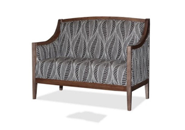 CLANCY DOUBLE SEATS ACCENT CHAIR LEAF FABRIC - AS PICTURED