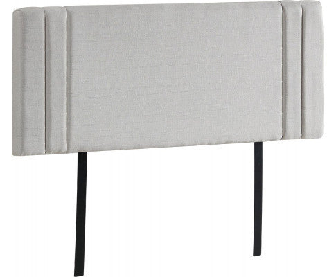 DOUBLE ANDORRA LINEN FABRIC HEADBOARD BEDHEAD - BEIGE