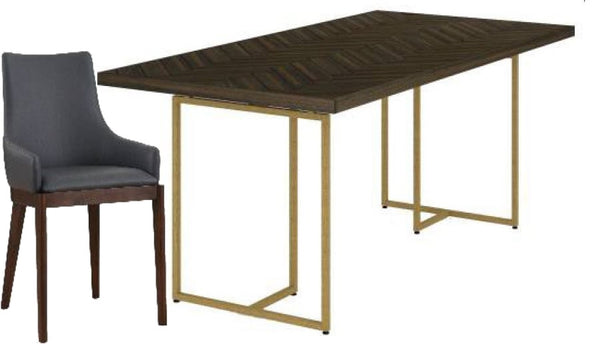 COUNTRY 7 PIECE DINING SETTING WITH 1800(L) X 900(W) TABLE (18-15-13-1)- GREY/TESKY