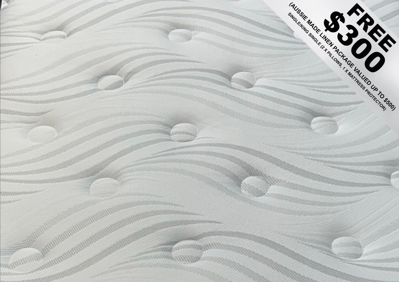 TRANQUILDREAMS SINGLE DEEPSLEEP TIGHT TOP POCKET SPRING MATTRESS - FIRM