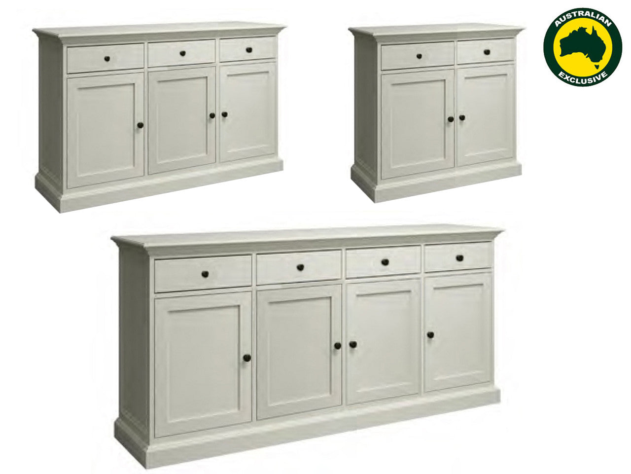 DELAN (AUSSIE MADE) BUFFET COLLECTION - ASSORTED PAINTED COLOURS - STARTING FROM $1299