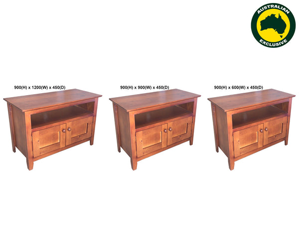 DIVA (AUSSIE MADE) TV STAND COLLECTION - ASSORTED STAINED COLOURS
