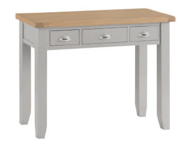 SPENCER QUEEN OR DOUBLE 5 PIECE DRESSER BEDROOM SUITE - GREY / LIGHT OAK (2 TONE)