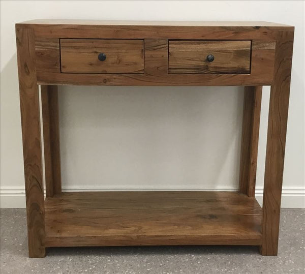 ANDREW SOLID TIMBER CONSOLE TABLE - NATURAL