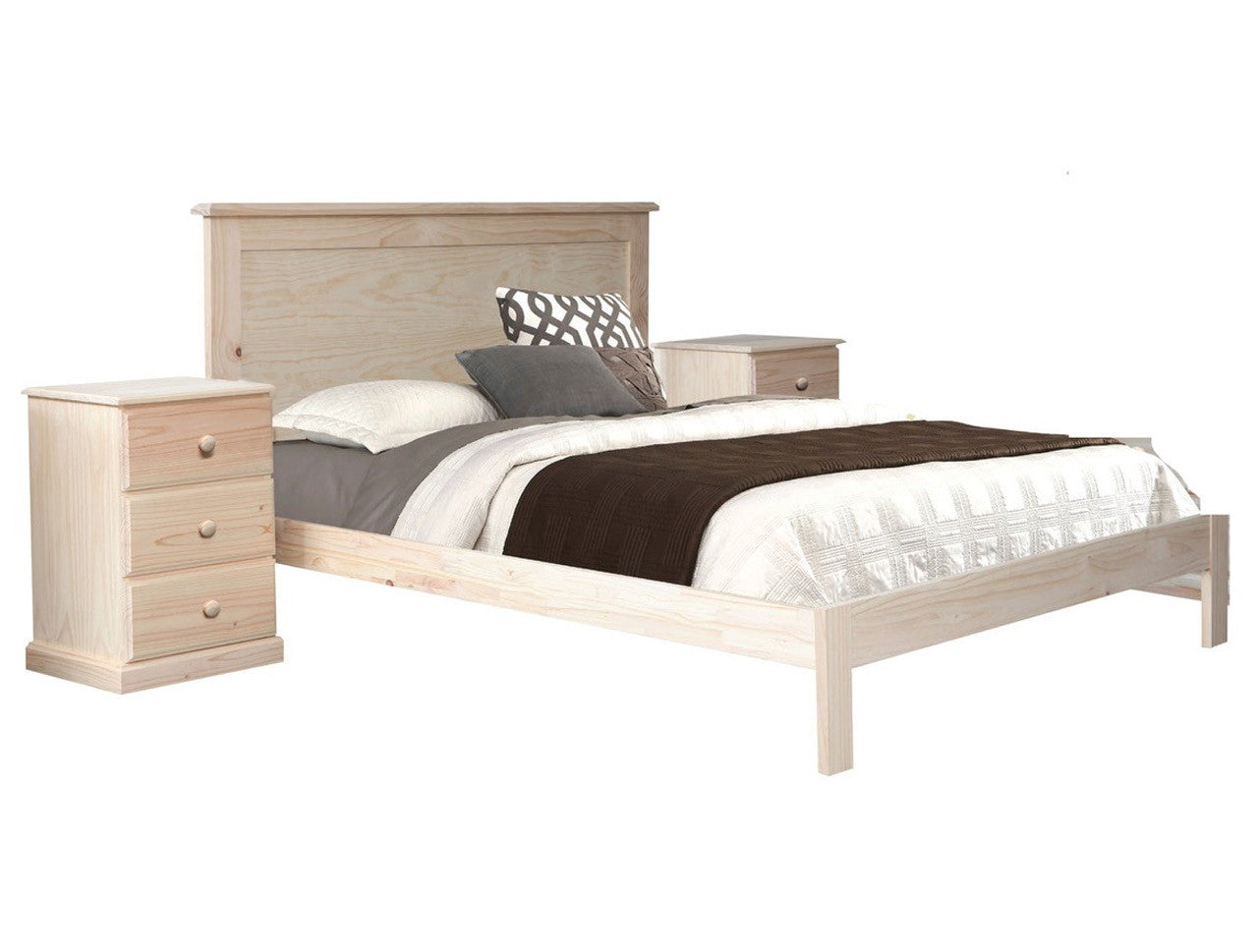Queen Elisa (AUSSIE MADE) Doona Foot Bed - Assorted Stained Colours