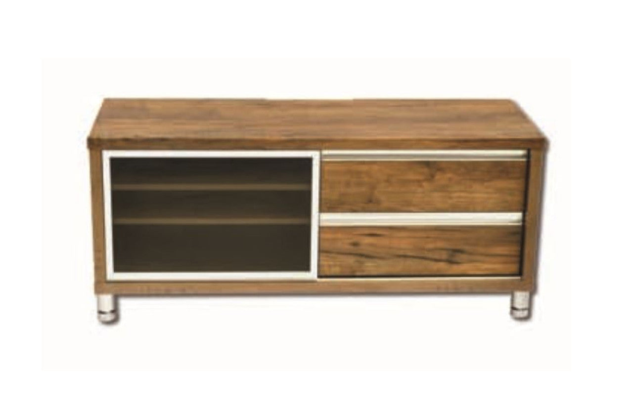 ELISE ENTERTAINMENT LOWLINE UNIT 518(H) x 1200(W) - ANTIQUE OAK