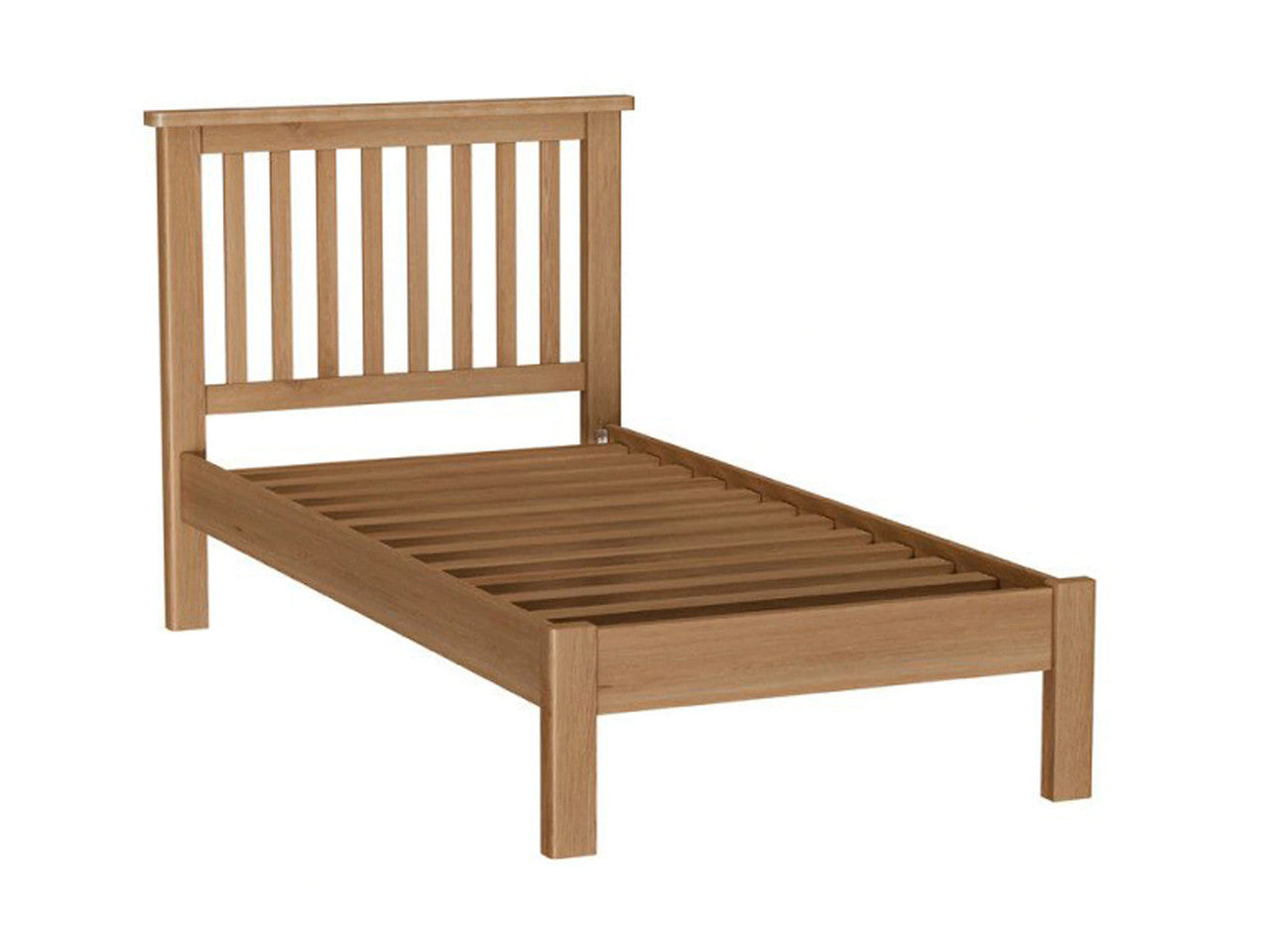 SINGLE EMINENCE OAK BED FRAME (18-1-15) - RUSTIC OAK