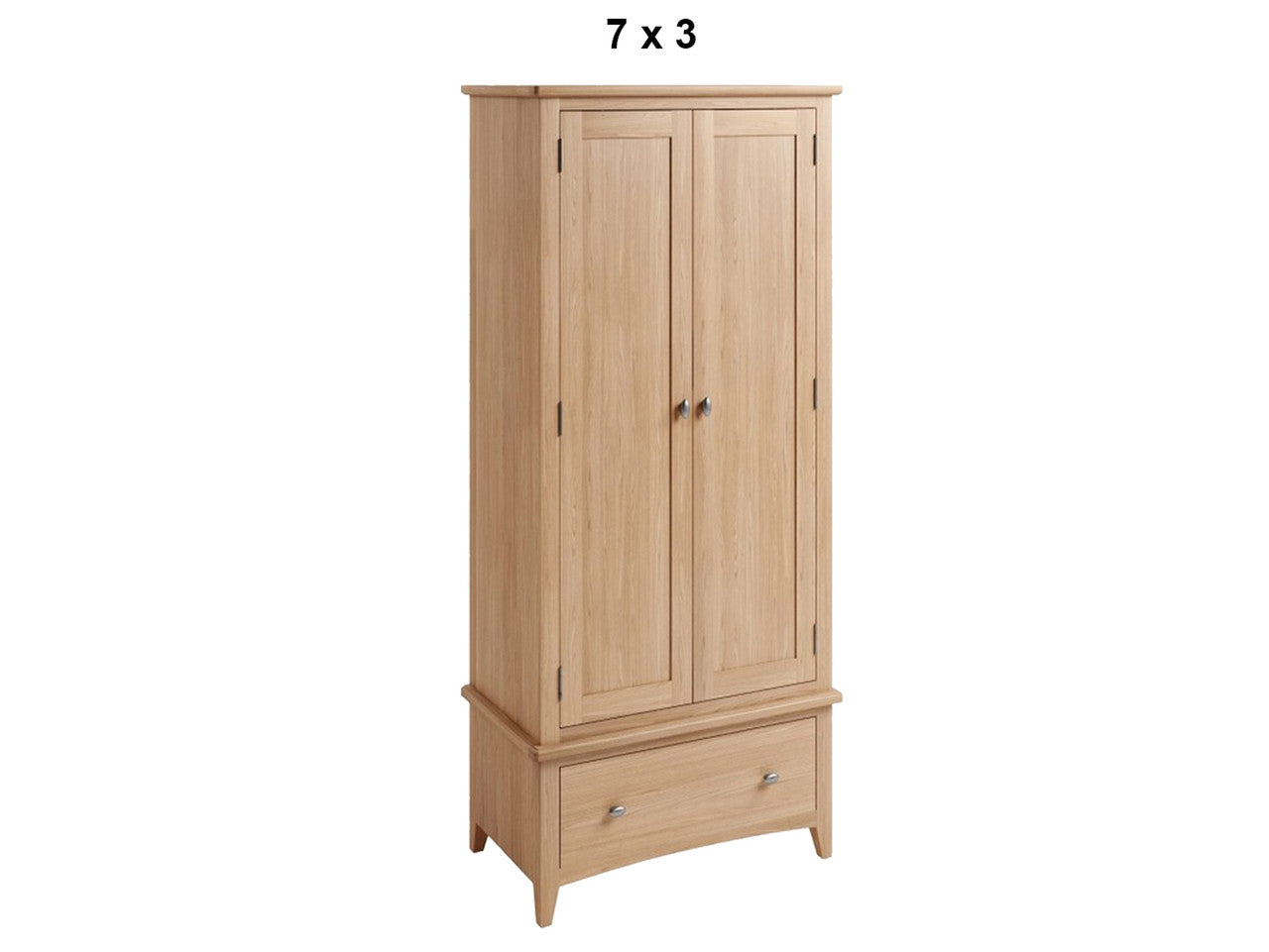 ELEGANCE (AUSSIE MADE) 2 DOOR WARDROBE COLLECTION - TASSIE OAK COMBINATION - ASSORTED STAINED COLOURS - STARTING FROM $1799