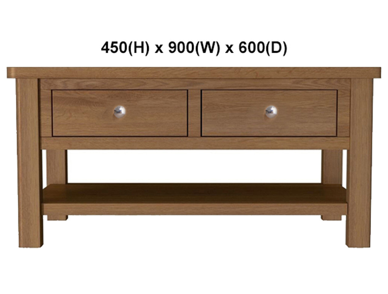 EMINENCE (AUSSIE MADE) 2 DRAWER OAK COFFEE TABLE COLLECTION - TASSIE OAK / TASSIE OAK COMBINATION - ASSORTED STAINED COLOURS - STARTING FROM $799