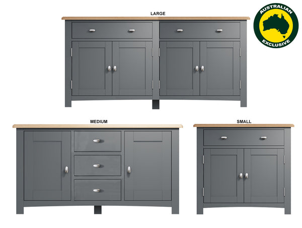 EMMETT (AUSSIE MADE) BUFFET / SIDEBOARD COLLECTION - ASSORTED PAINTED / STAINED COLOURS