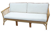 EVA 3 SEATER CANE LOUNGE SOFA (MODEL: DET822) INCLUDING CUSHIONS - NATURAL