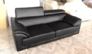 RANIA (F6002) 1 SEATER + 2 SEATER + 3 SEATER LEATHER/ETTE COMBINATION LOUNGE SUITE - ASSORTED COLOURS