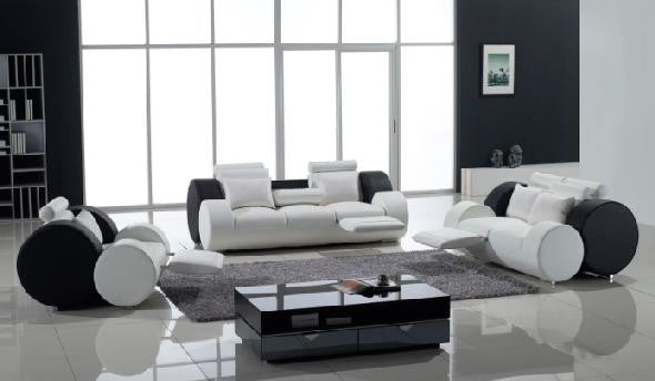 MADISON (F6005) 1 SEATER + 2 SEATER + 3 SEATER LEATHER/ETTE COMBINATION LOUNGE SUITE - ASSORTED COLOURS