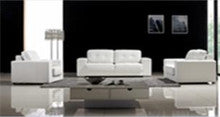 CLAUDINE (F6052) 1 SEATER + 2 SEATER + 3 SEATER LEATHER/ETTE COMBINATION LOUNGE SUITE - ASSORTED COLOURS
