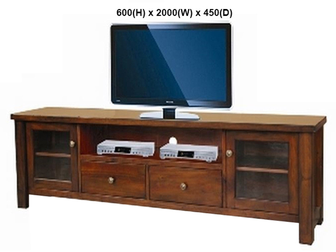 FABULOS (AUSSIE MADE) 2 DOOR 2 DRAWER LOWLINE ENTERTAINMENT UNIT COLLECTION - ASSORTED STAINED COLOURS - STARTING FROM $999