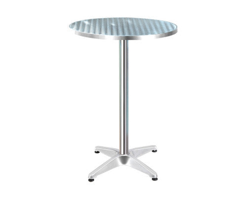 LEVI INDOOR/ OUTDOOR ROUND BAR TABLE - SILVER