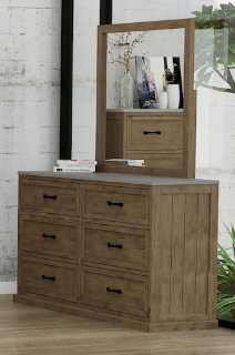 PALMER QUEEN 5 PIECE (DRESSER) BEDROOM SUITE - AS PICTURED