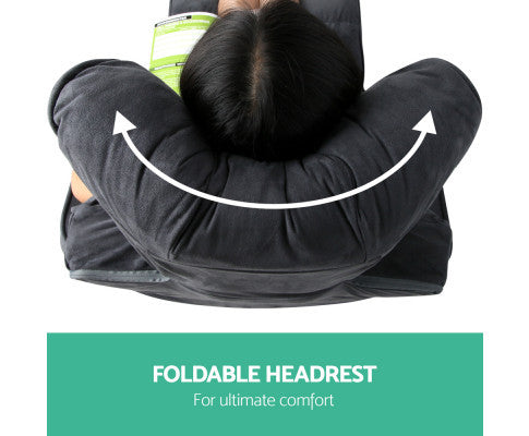 MELLION ADJUSTABLE LOUNGE SOFA BED - CHARCOAL