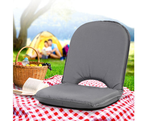 CHANDRA INDOOR/OUTDOOR FOLDABLE LOUNGE SOFA CHAIR - GREY