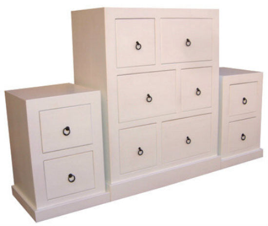 BONO (AUSSIE MADE) 3 PIECE CHEST SET (6+2+2) - ASSORTED PAINTED COLOURS