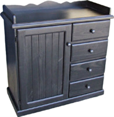 BABY CHANGE (AUSSIE MADE) TABLE 4 DRAWERS / 1 DOOR - 1030(H) X 1060(W) - ASSORTED COLOURS AVAILABLE