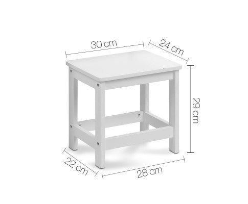 ARTISS KIDS LIFT UP DESK WITH STOOL - WHITE