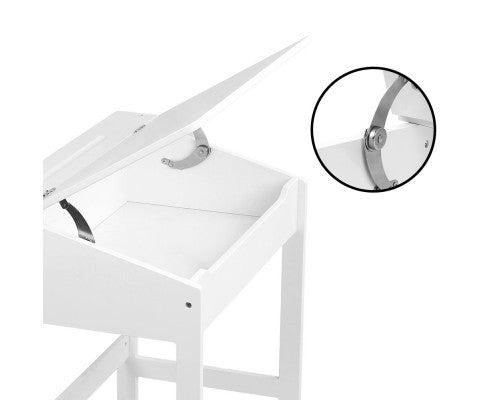ARTISS KIDS LIFT UP DESK WITH STOOL - WHITE