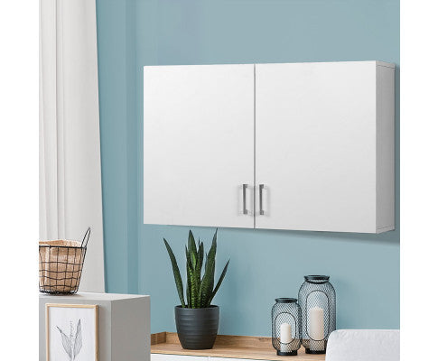 PERNELLE 2 DOOR BATHROOM WALL CABINET - WHITE