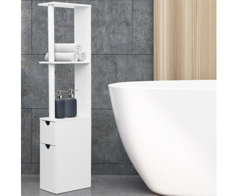 MORPHEUS FREESTANDING BATHROOM STORAGE CABINET - WHITE