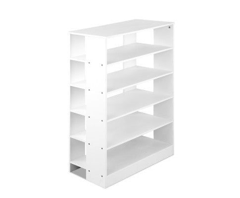 CACAU 6 - TIER SHOE CABINET 960(H) - (FURNI-C-SHOE-R5-WH) - WHITE
