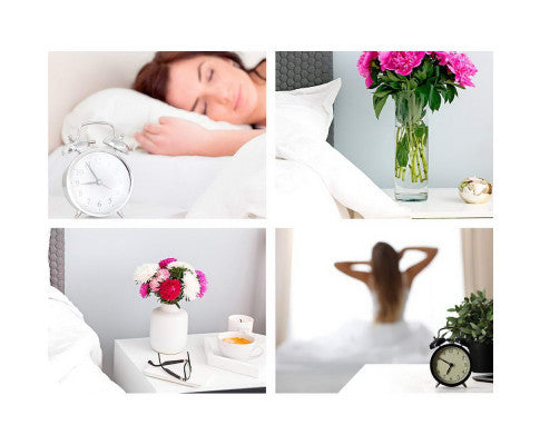 JOHNSON 2 DRAWER BEDSIDE TABLE - BLACK & WHITE (TWO-TONED)