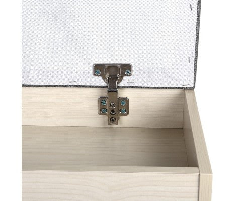 WENDERS WOODEN SHOE CABINET ORGANISER - NATURAL / GREY