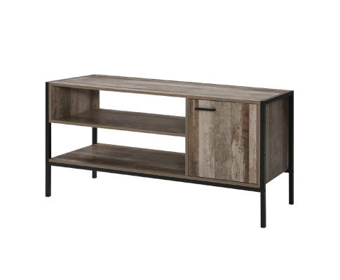 KELLAN TV CABINET ENTERTAINMENT UNIT 1240(W) - DARK WOOD & BLACK