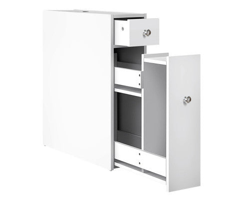 PHAENNA BATHROOM STORAGE CABINET - WHITE