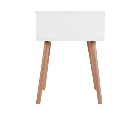 TABITHA 1 DRAWER BEDSIDE TABLE - TWO TONE