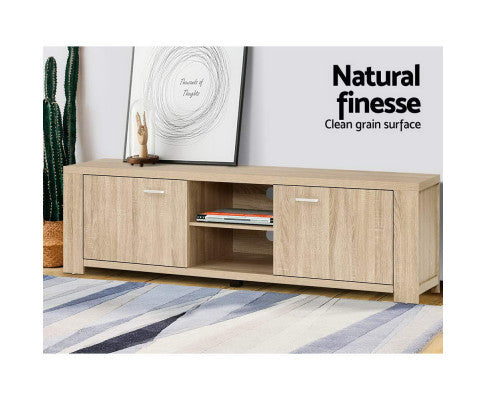 JOHNSON TV ENTERTAINMENT UNIT - 450(H) x 1600(W) - OAK
