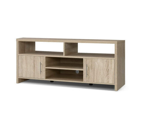LENNY 2 DOOR TV ENTERTAINMENT UNIT - OAK