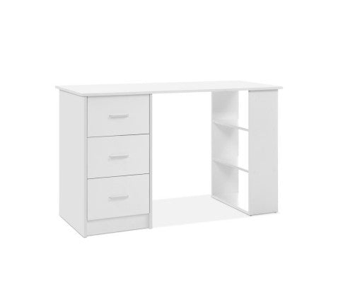 RAELIAN COMPUTER DESK WITH 3 DRAWERS - 1200(W) x 500(D) - WHITE