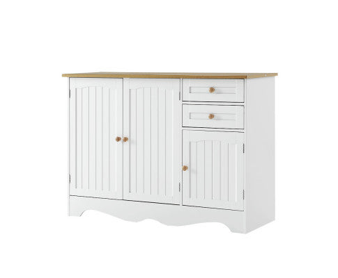 ARABELLA 2 DRAWER/ 3 DOOR SIDEBOARD - 780(H) x 1100(W) x 400(D) - WHITE